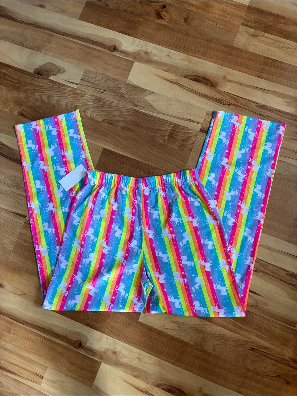 Max & Olivia Rainbow Unicorn Two Piece Sleepwear Set - Girls XL (14/16) - Picture 4 of 16